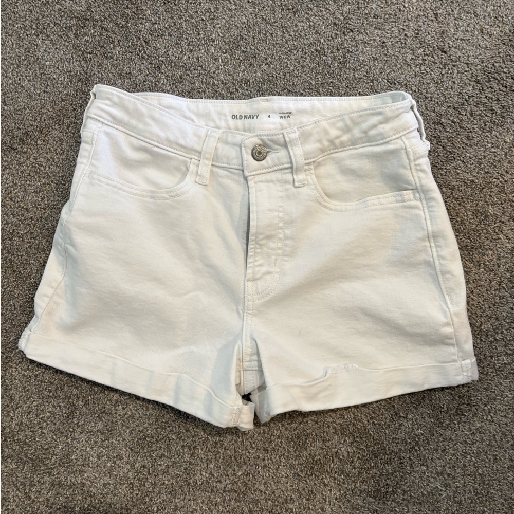 Old Navy Women's Cream Jean Shorts